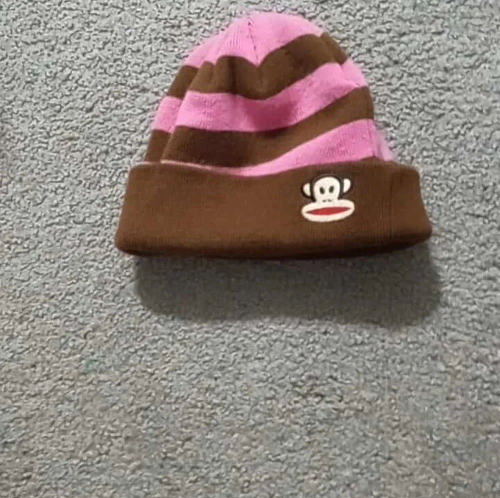 Paul Frank x Target Girls Striped Brown and Pink Hat
